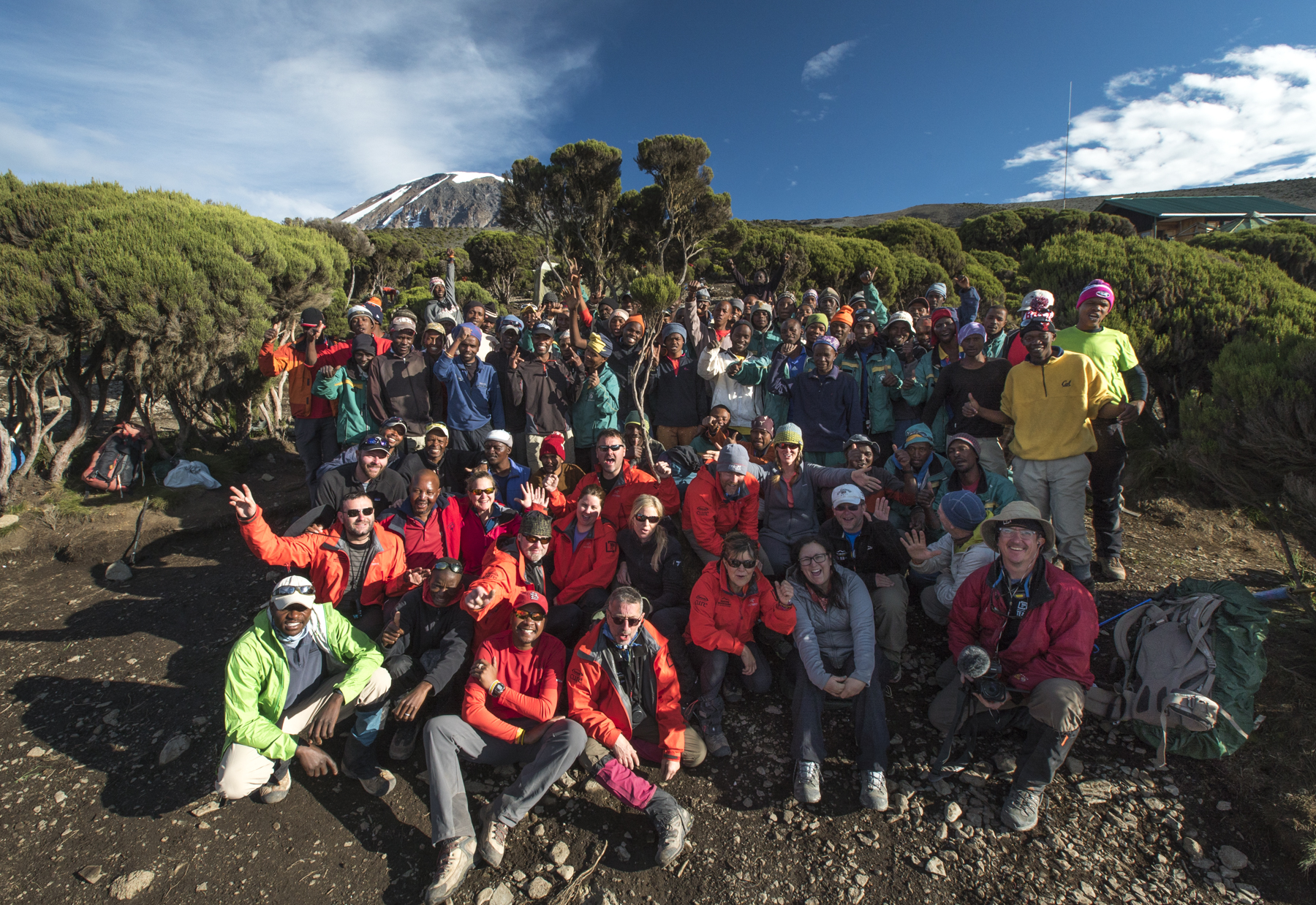 Mt. Kilimanjaro hiking group