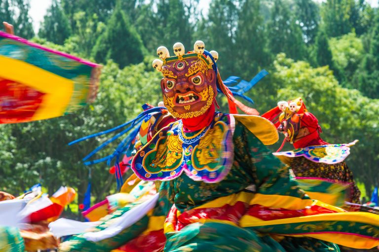 Tsechu Festival in Thimphu, Bhutan.