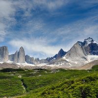A mountain range in Patagonia