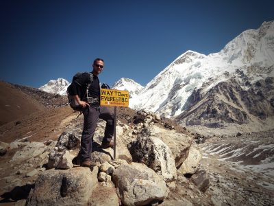 Everest base camp sign