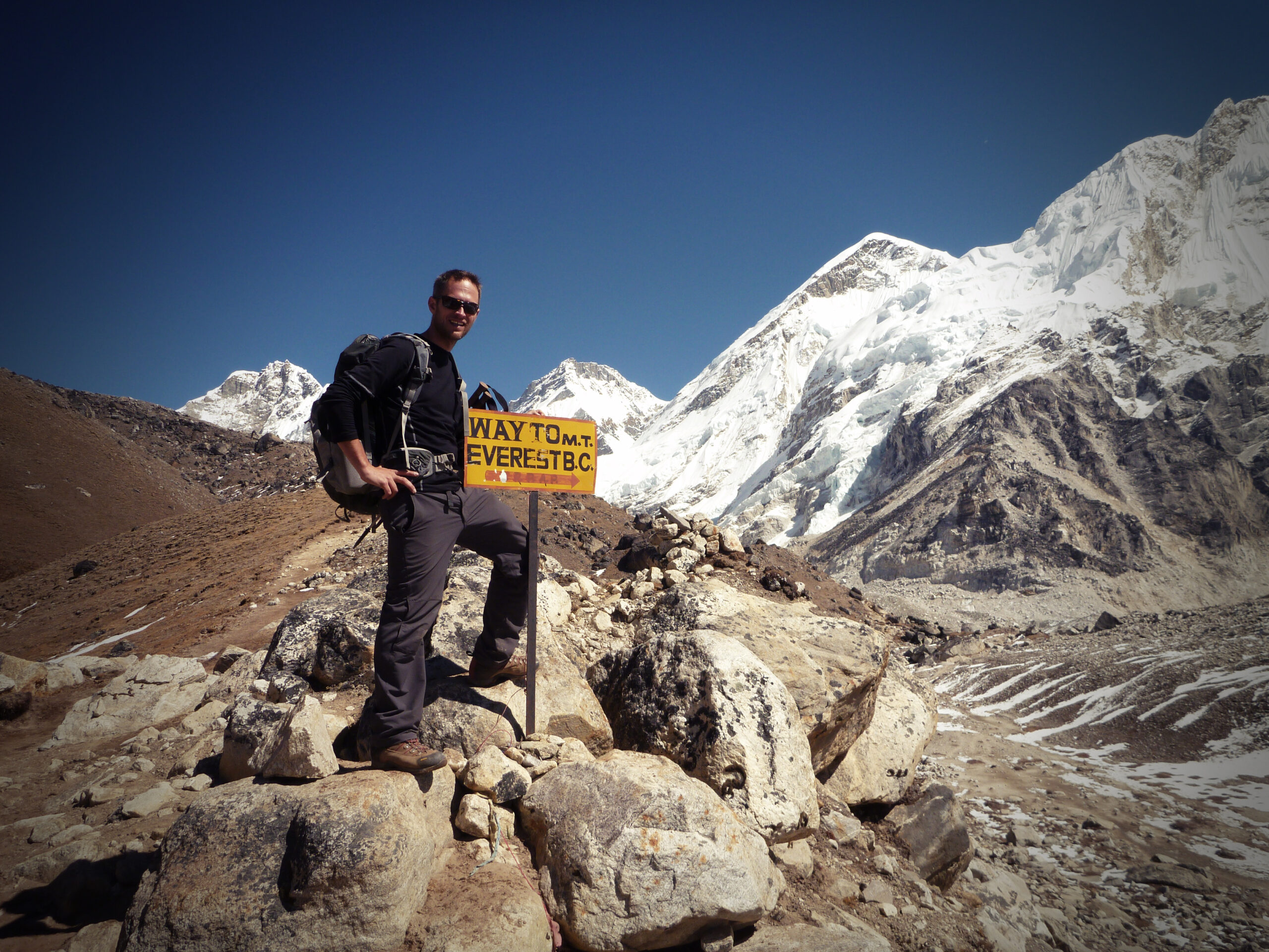 Everest base camp sign