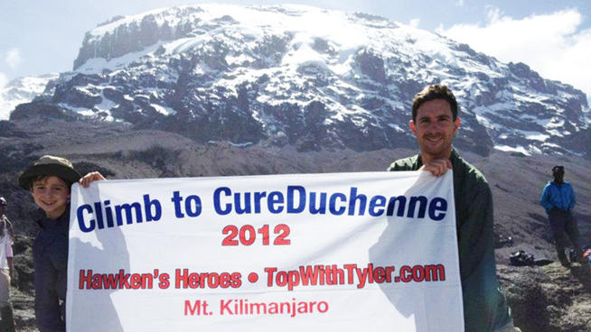 8-year-old boy climbs Mt. Kilimanjaro