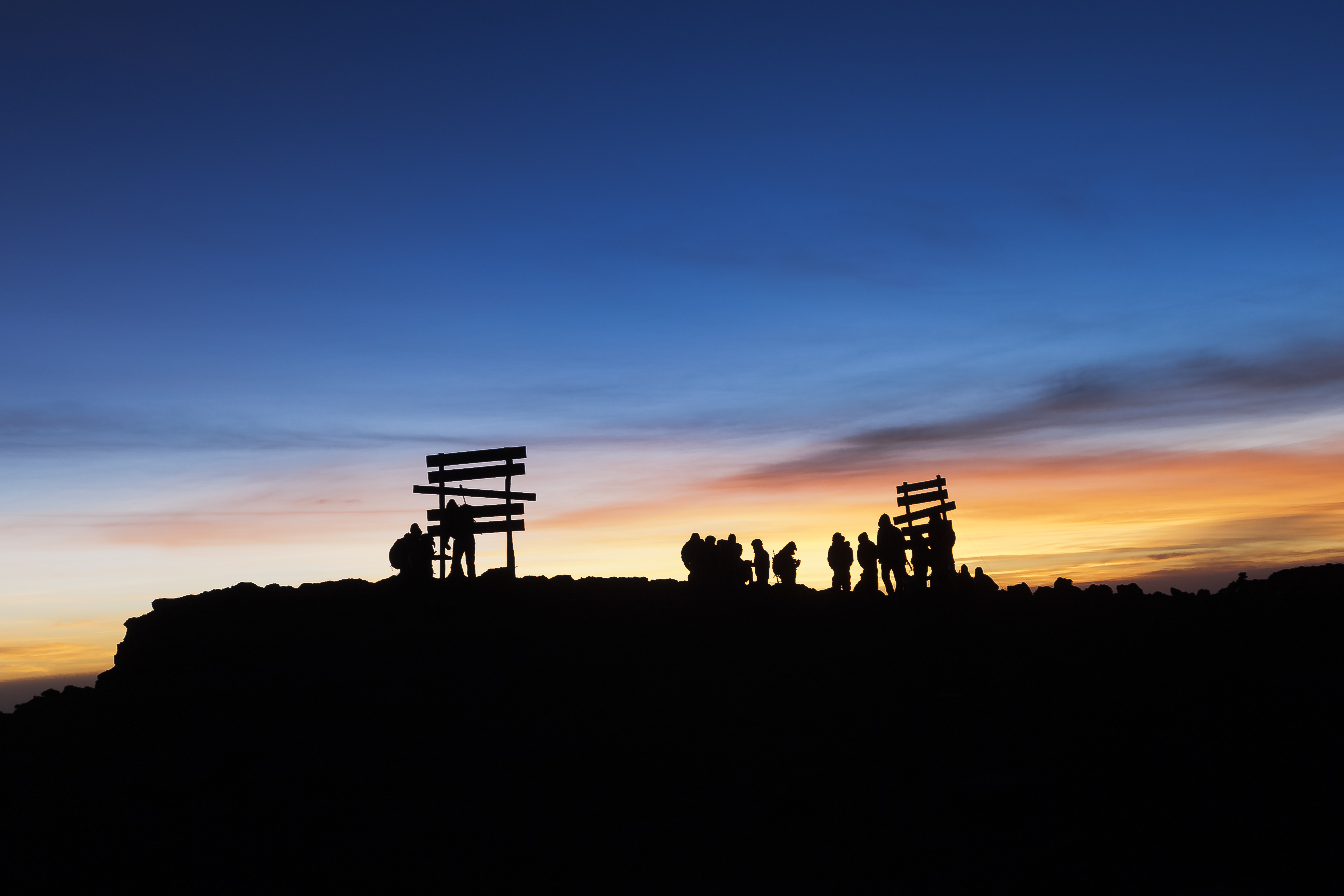 Sunrise at the summit of Mt. Kilimanjaro