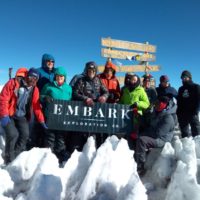 An Embark Exploration group on Mt. Kilimanjaro
