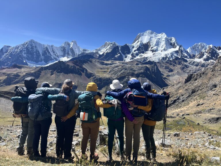 High altitude trekking Peru