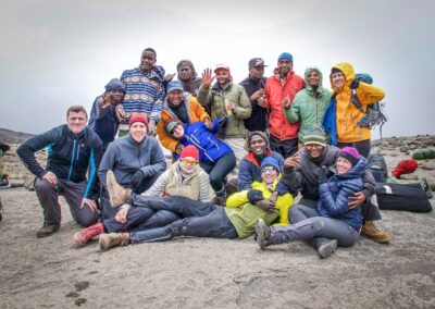 Embark team on Kilimanjaro Coil trek